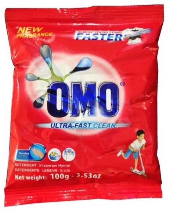 OMO DETERGENT POWDER 100 G ULTRA CLEAN