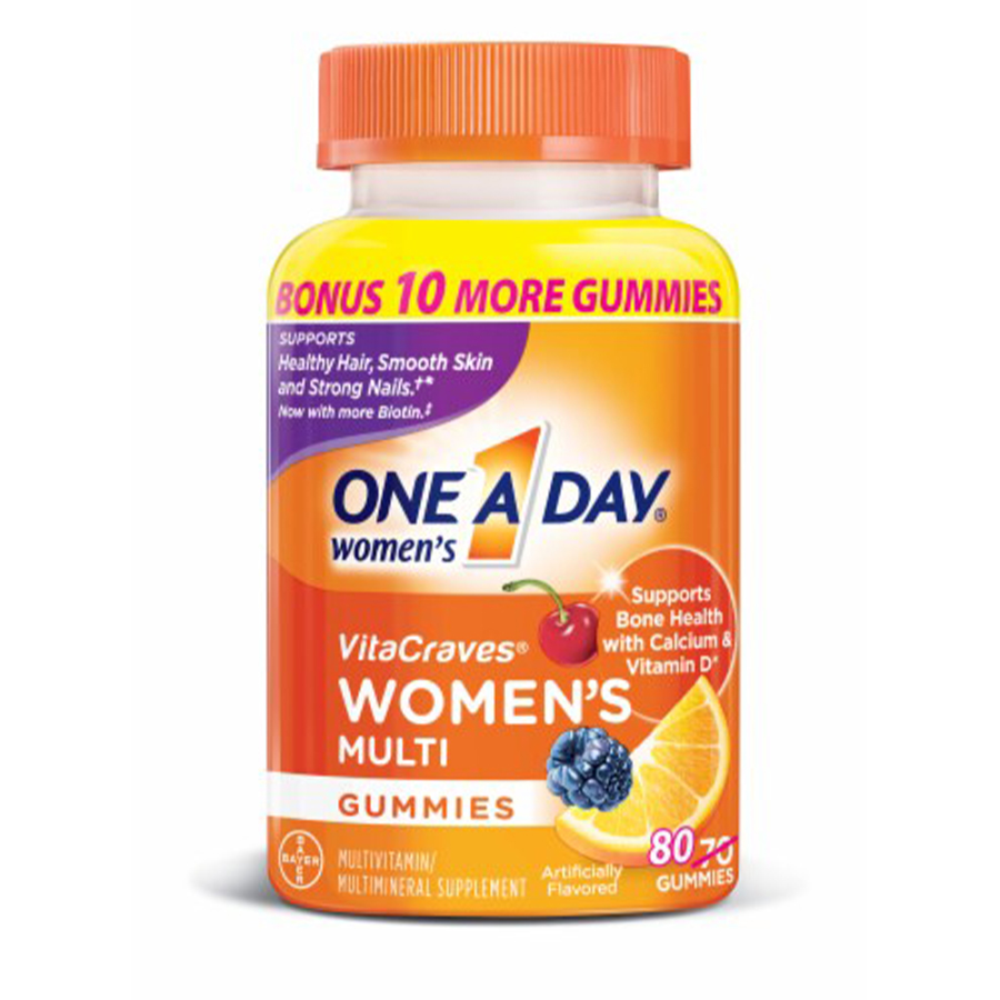 ONE-A-DAY WOMENS VITACRAVES GUMMIES 80 CT
