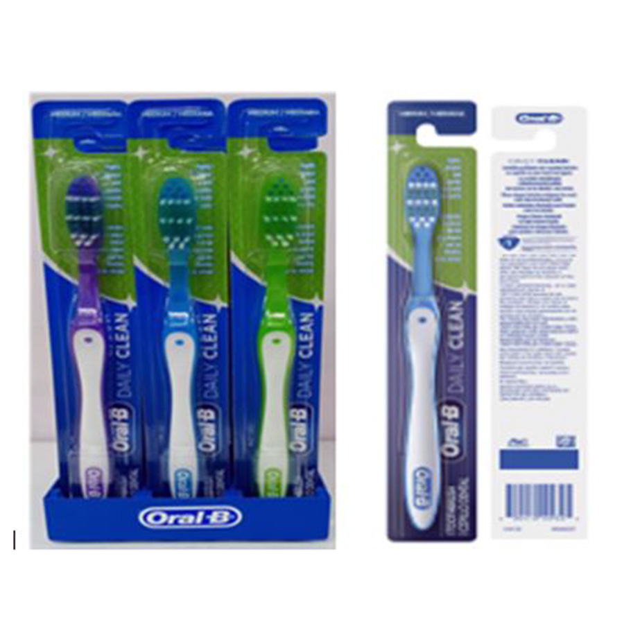 ORAL-B TOOTHBRUSH 1 CT MEDIUM DAILY CLEAN GENTLE ON GUMS & TEETH