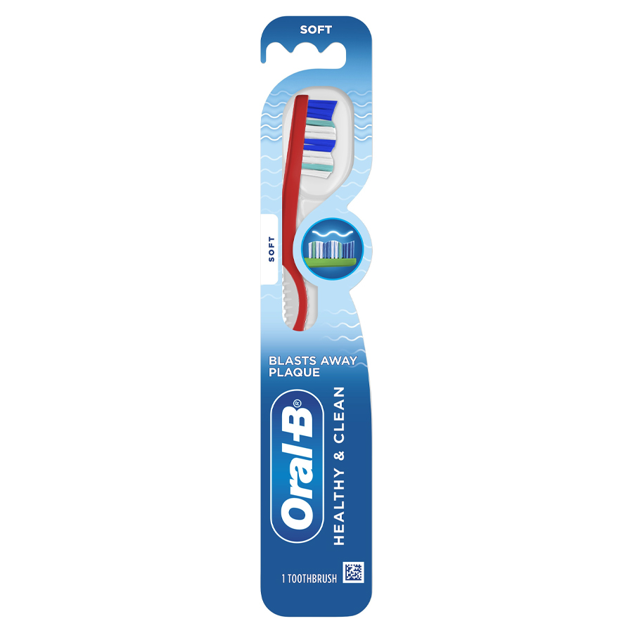 ORAL-B TOOTHBRUSH 1 CT SOFT HEALTHY & CLEAN