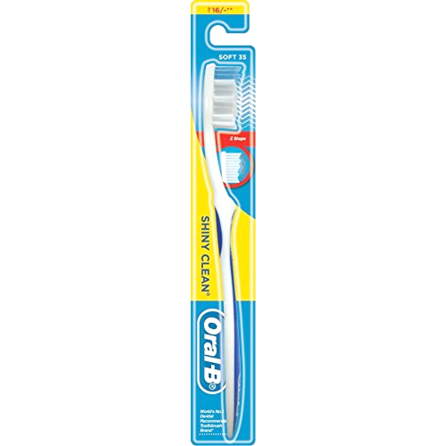 ORAL-B TOOTHBRUSH 1 PK SHINY CLEAN MEDIUM