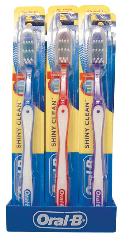 ORAL-B TOOTHBRUSH 1 PK SHINY CLEAN SOFT