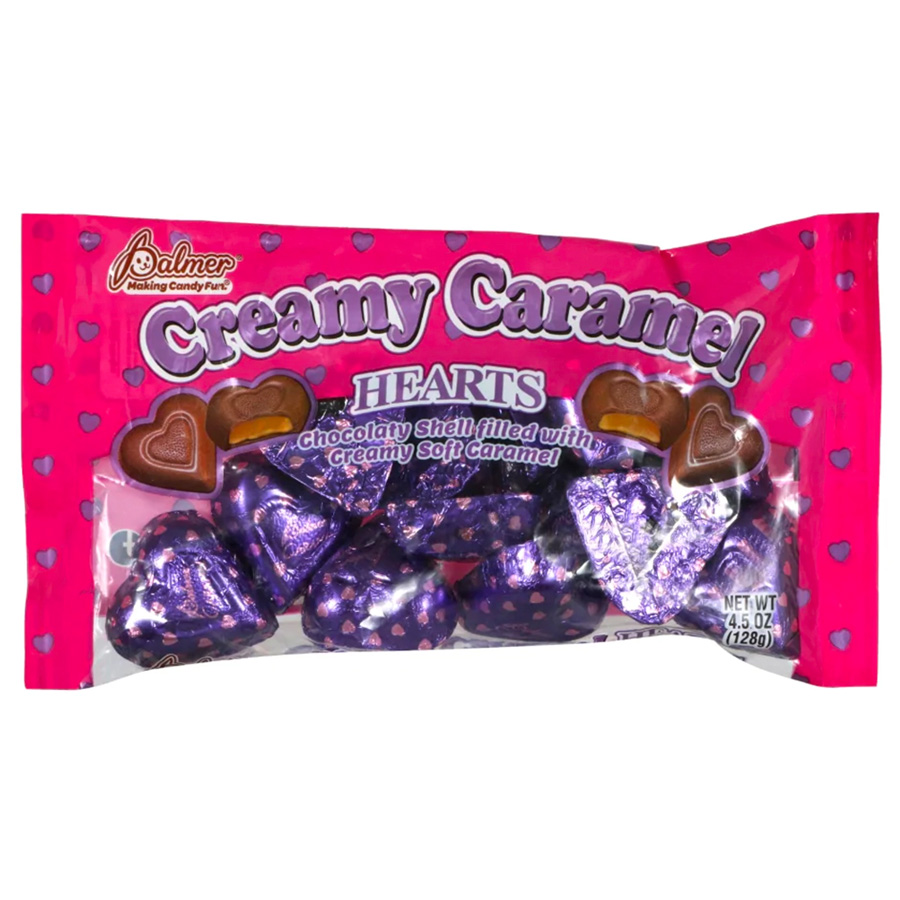 PALMERS CARAMEL HEARTS 4.5 OZ