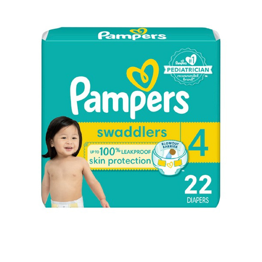 PAMPERS SWADDLER 22 CT #4 JMB