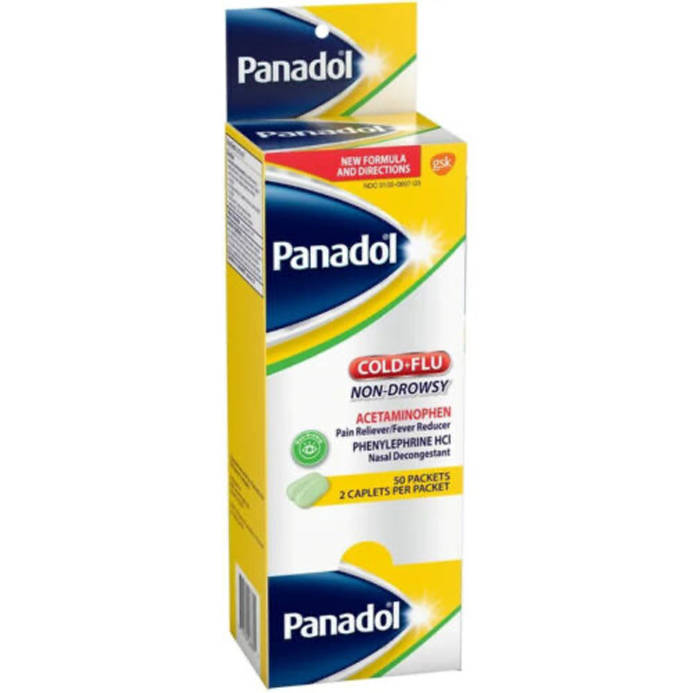 PANADOL TABS 2 CT BOX COLD+FLU