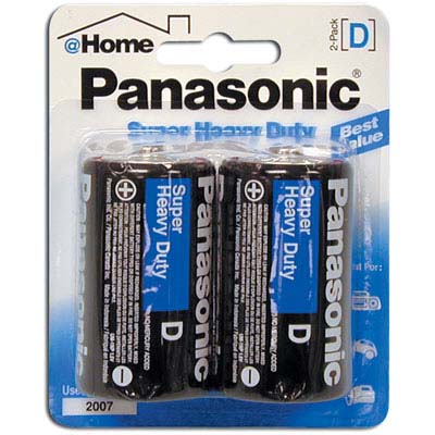 PANASONIC BATTERIES D2 SUPER HEAVY DUTY