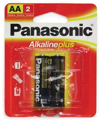 PANASONIC BATTERY AA 2 PK ALKALINE PLUS