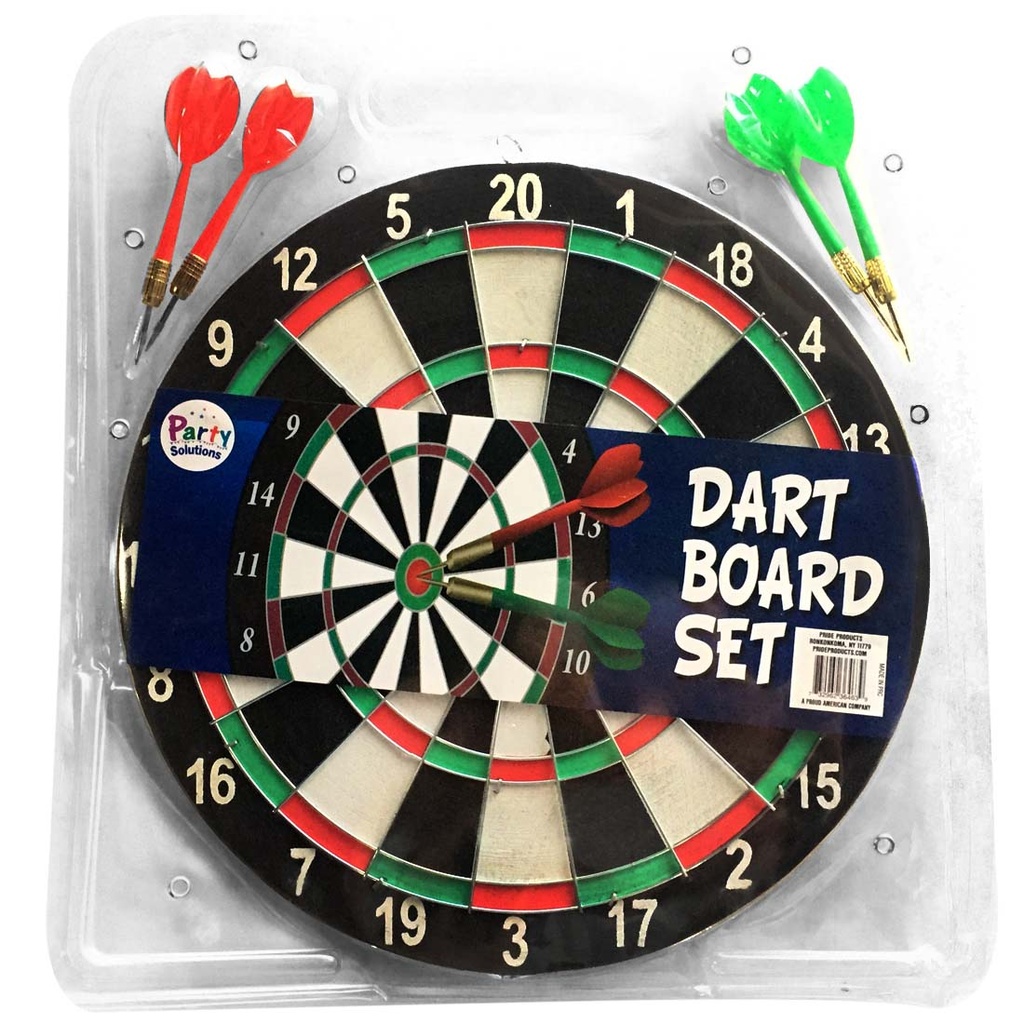 PARTY SOLUTION DART BOARD 11 IN WOOD