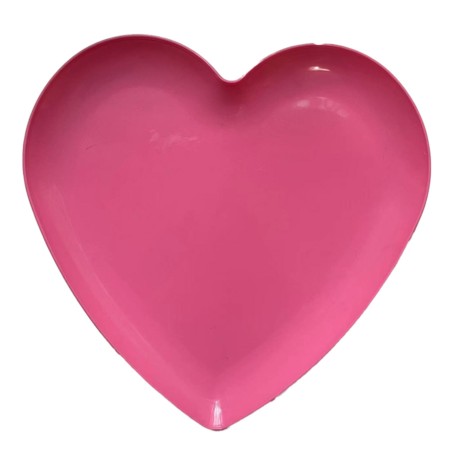 PARTY SOLUTION TRAY 10.25 X 10 IN HEART SHAPED