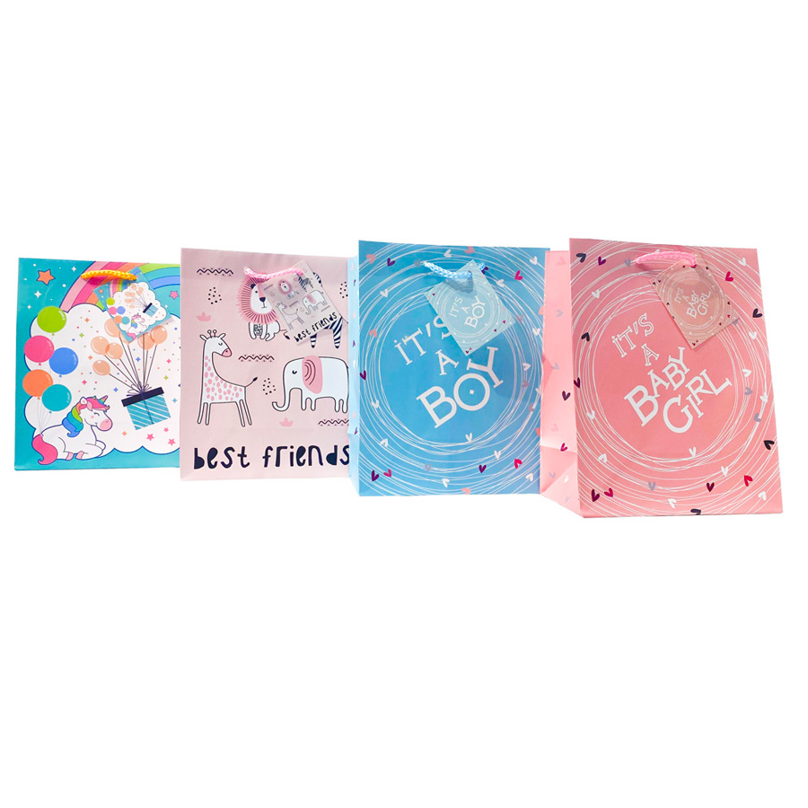 PARTY SOLUTIONS BABY GIFT BAG ( 26 X 32.4 X 12.7 CM)1 CT WITH PP HANDELS