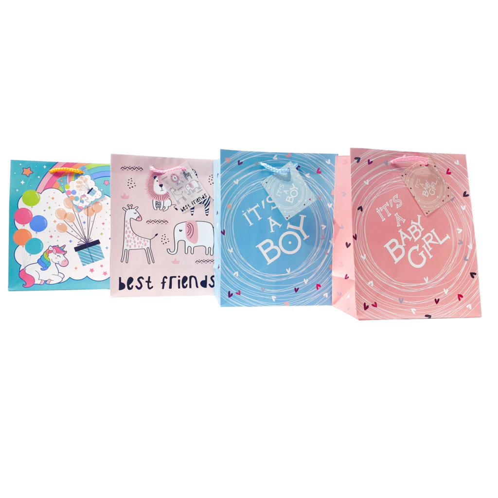 PARTY SOLUTIONS BABY GIFT BAG ( 33 X 45.7 X 10.2CM )1 CT WITH PP HANDELS