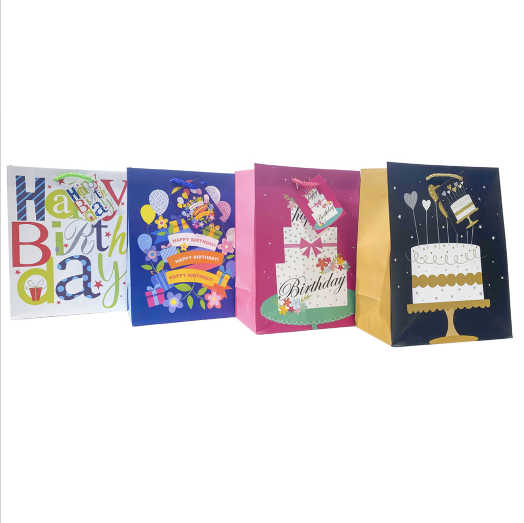 PARTY SOLUTIONS BIRTHDAY GIFT BAG ( 33 X 45.7 X 10.2CM )1 CT WITH PP HANDELS
