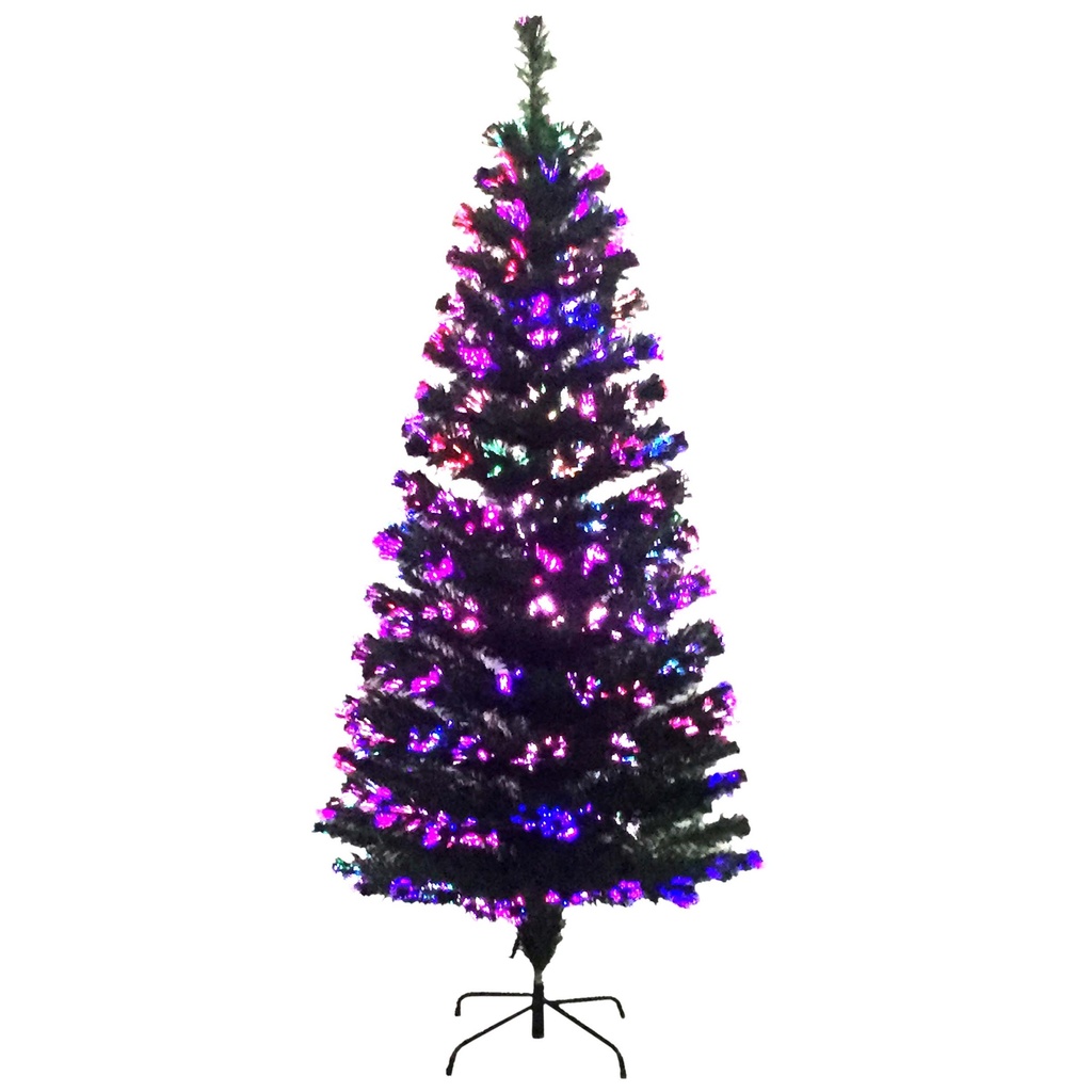PARTY SOLUTIONS CHRISTMAS TREE 4 FT FIBER OPTIC 130 PRE-LIT TIPS GREEN