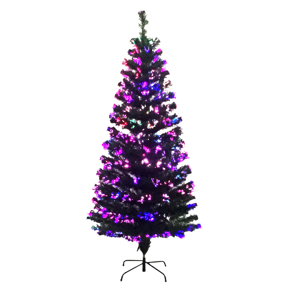 PARTY SOLUTIONS CHRISTMAS TREE 5 FT FIBER OPTIC 170 PRE-LIT TIPS GREEN