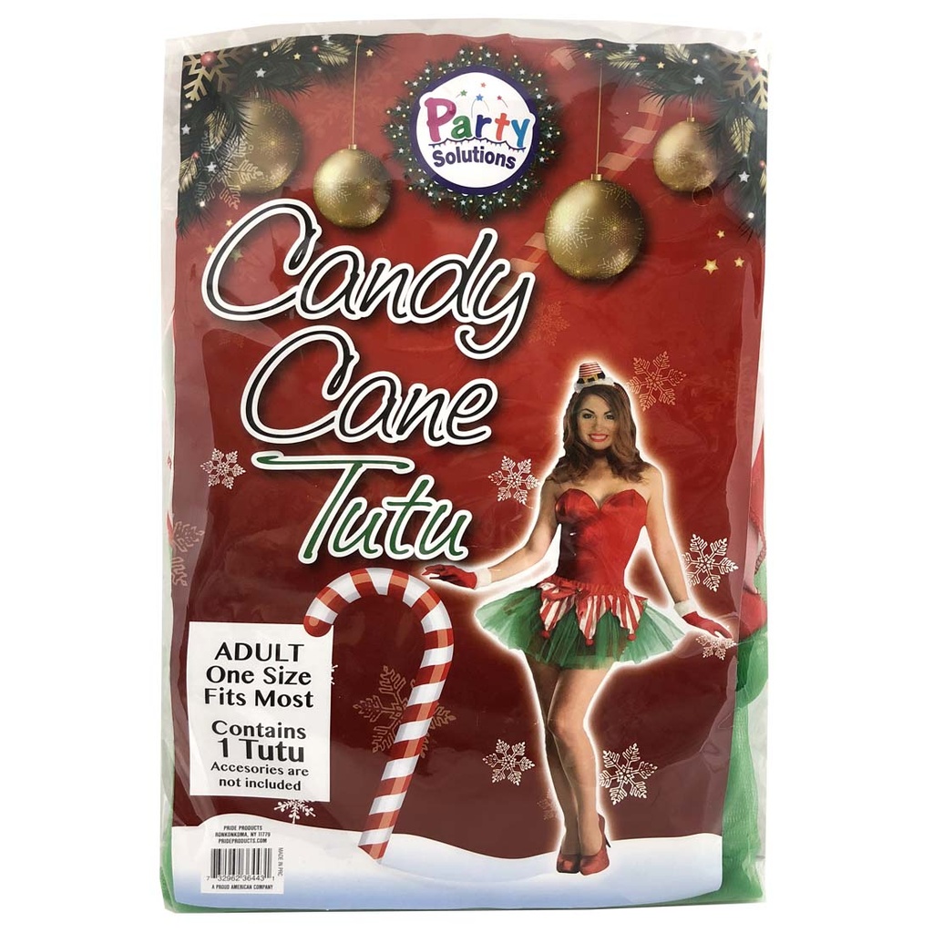 PARTY SOLUTIONS CHRISTMAS TUTU CANDY LADIES CANE DESIGN