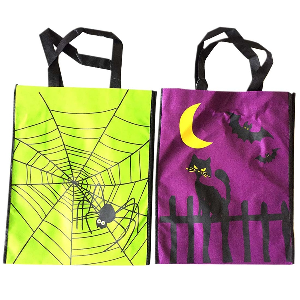 PARTY SOLUTIONS HALLOWEEN BAG NONWOVEN POLYPROPYLENE 16 X 12 X 5 IN ASSORTED DESIGNS