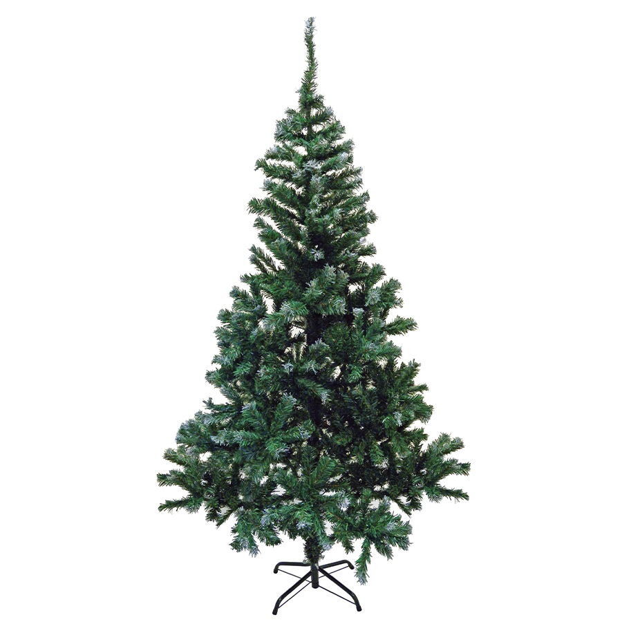 PARTY SOLUTIONS SNOW CHRISTMAS TREE 4 FT 123 TIPS GREEN