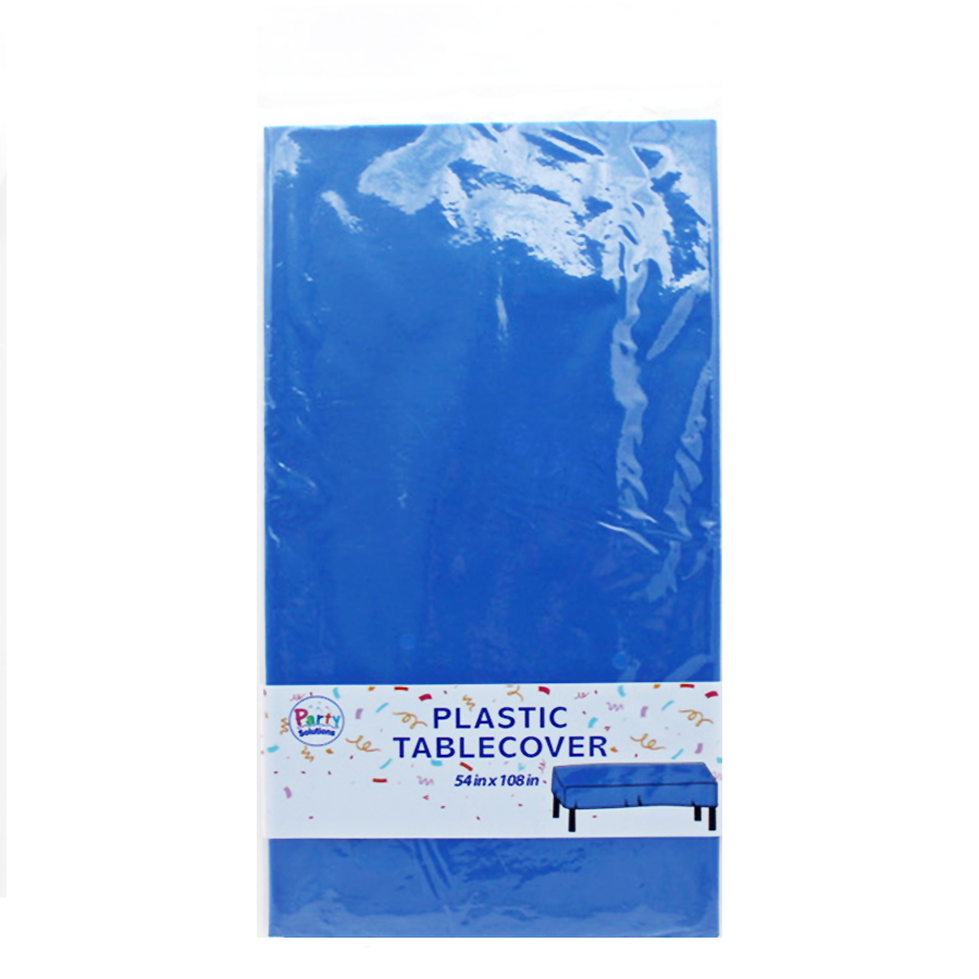 PARTY SOLUTIONS TABLE COVER 54 X 108 IN ROYAL BLUE