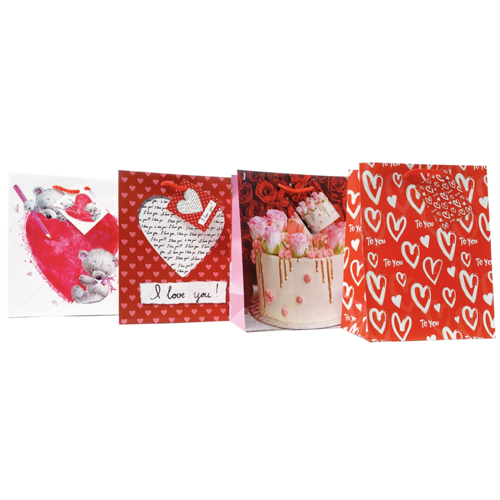 PARTY SOLUTIONS VALENTINE GIFT BAG ( 33 X 45.7 X 10.2CM )1 CT WITH PP HANDELS