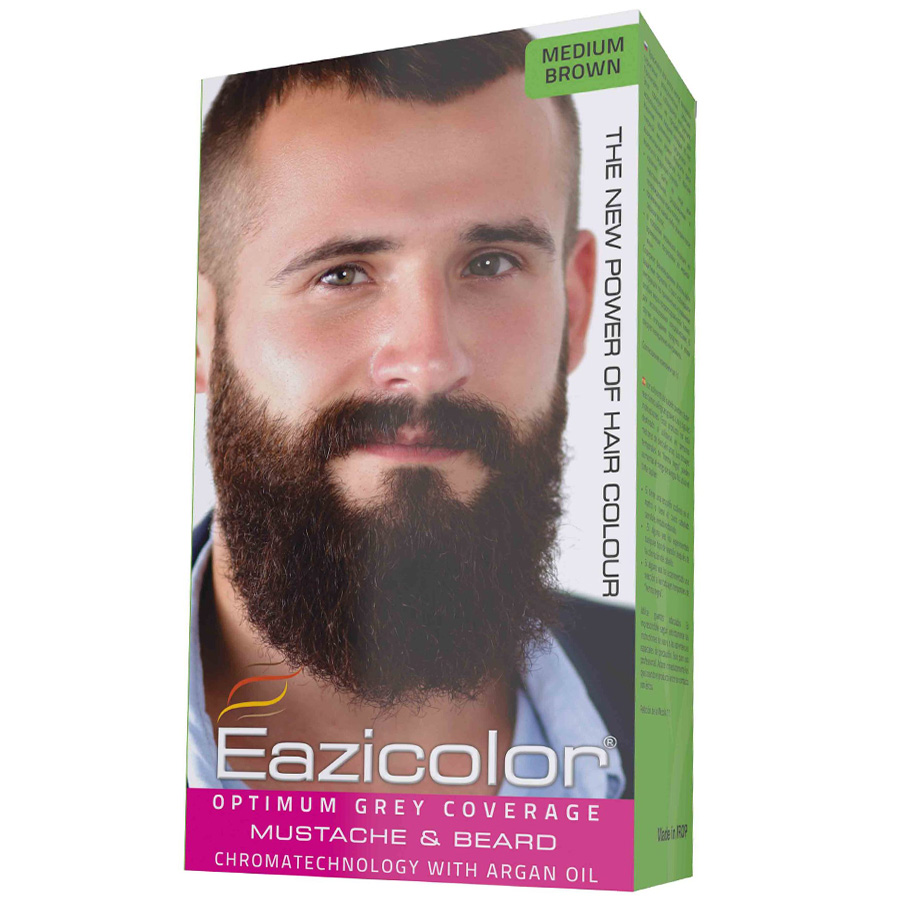 PBS-EAZICOLOR HAIR COLOR 35 ML MEDIUM BROWN MUSTACHE & BEARD