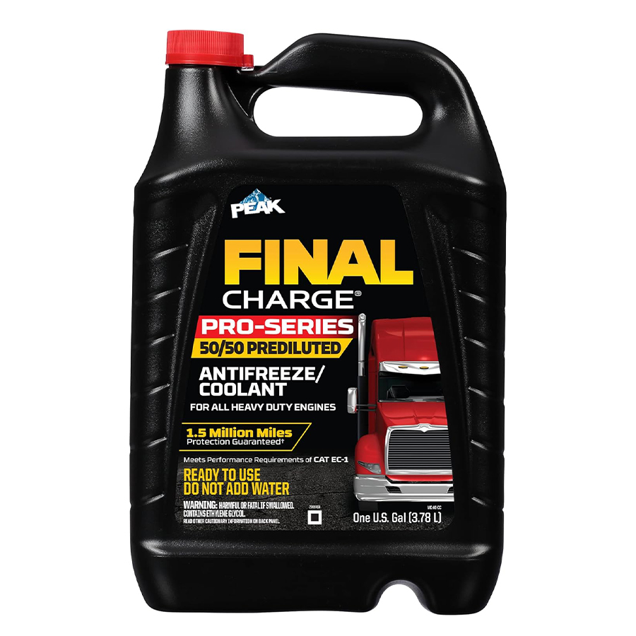PEAK ANTIFREEZE+COOLANT 1 GL 50/50 FINAL CHARGE PRO-SERIES FPRB53