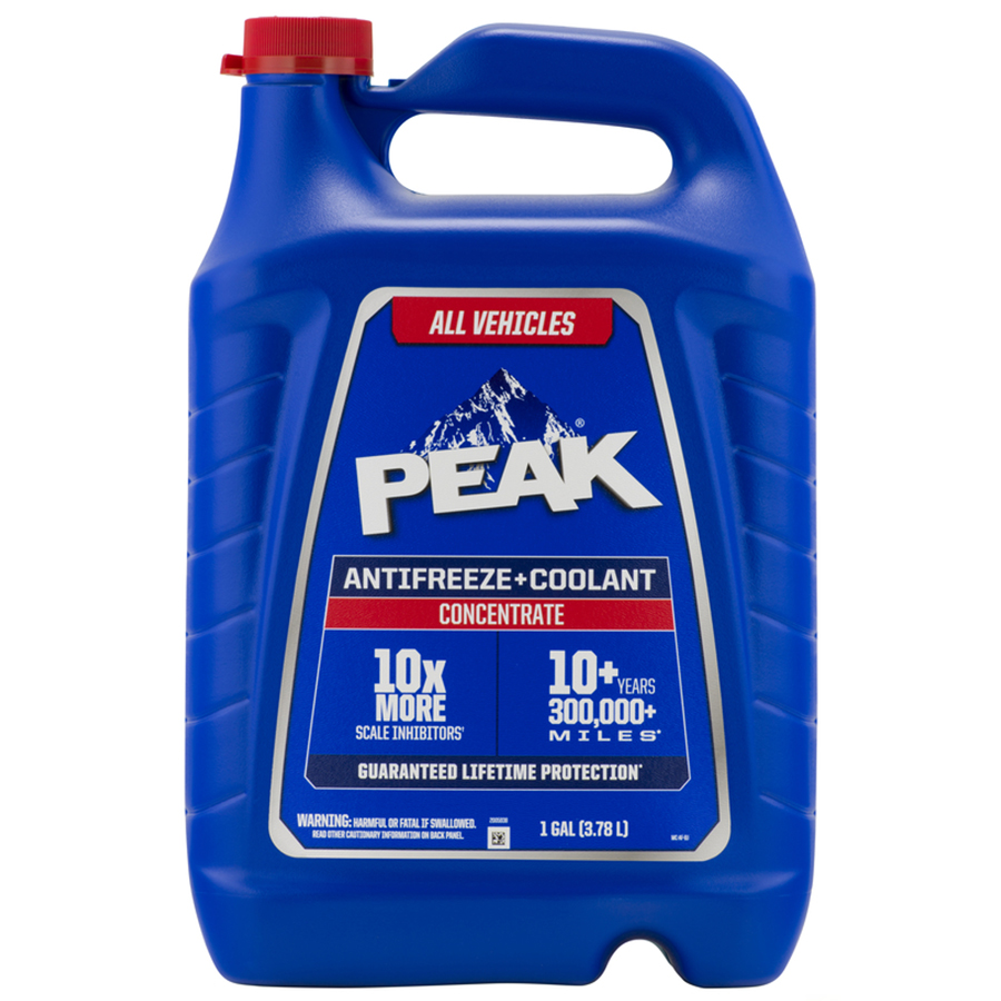 PEAK ANTIFREEZE+COOLANT 1 GL CONCENTRATED ALL VEHICLES RED PKP0B3