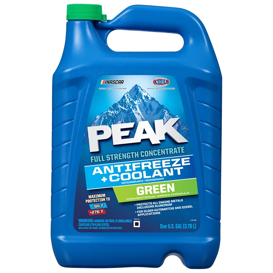 PEAK ANTIFREEZE+COOLANT 1 GL CONCENTRATED GREEN PKA0B3