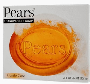 PEARS BAR SOAP 125 G / 4.4 OZ AMBER (PURE & GENTLE)
