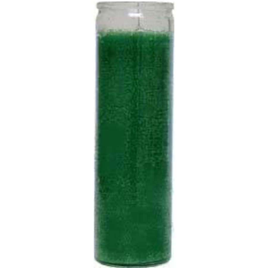 7 DAY CANDLE 9 IN GREEN