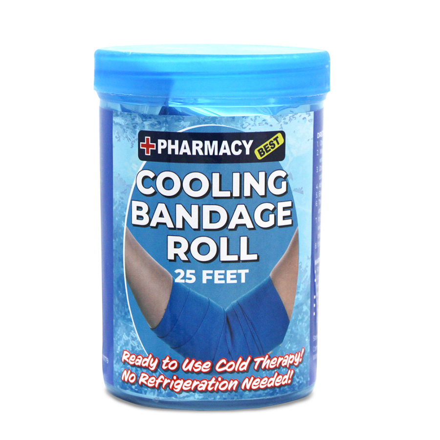 PHARMACY BEST BANDAGES 25 FT 1 CT COOLING ROLL