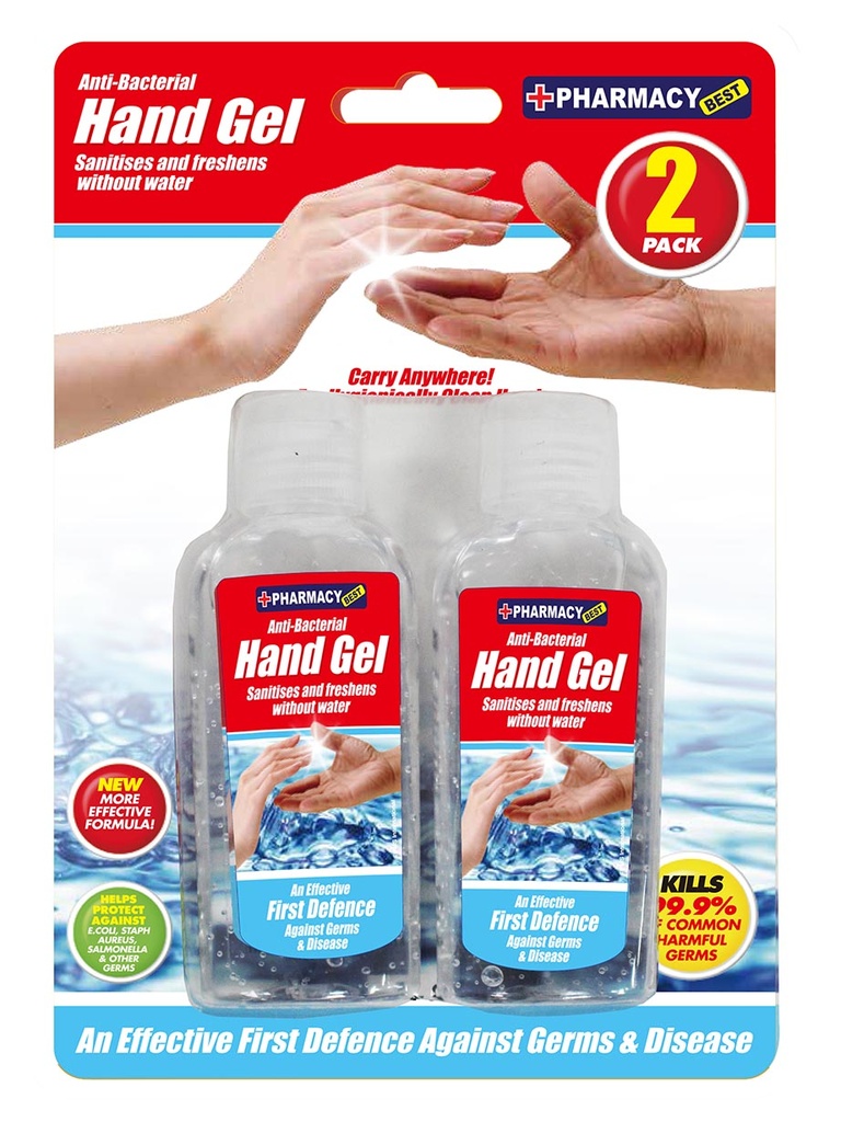 PHARMACY BEST HAND SANITIZER 2 OZ 2 CT