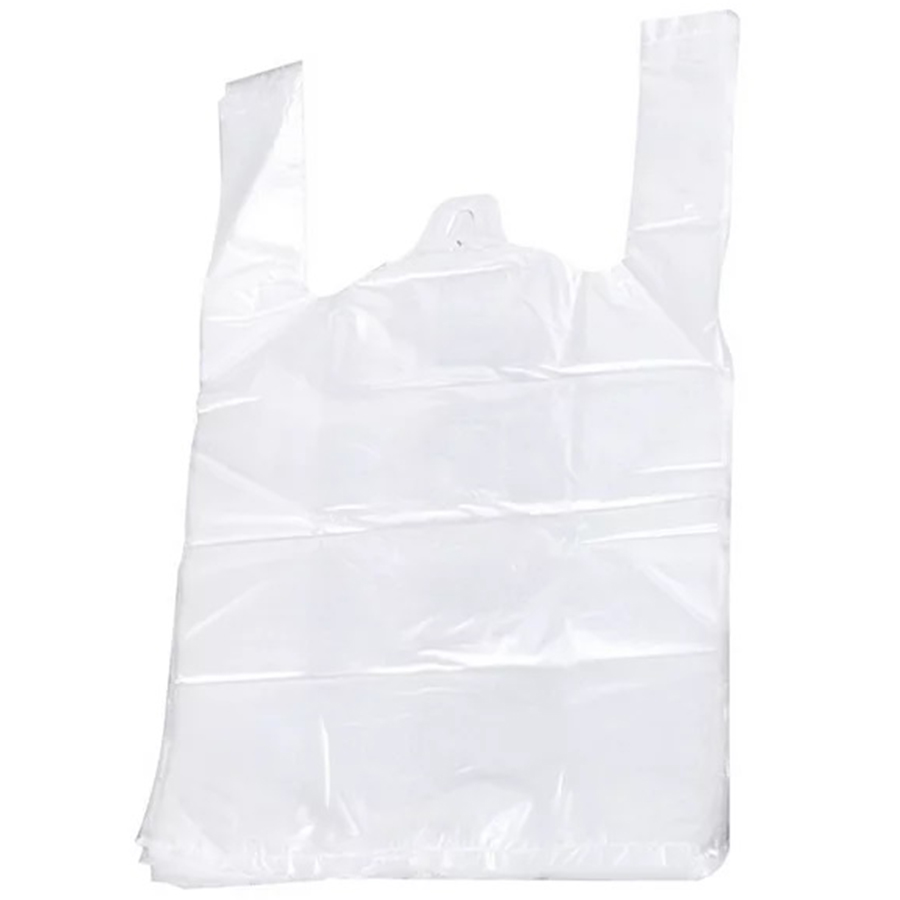 PLASTIC BAG (10X5X19) IN 300 CT REUSABLE WHITE THANK YOU PRINTED