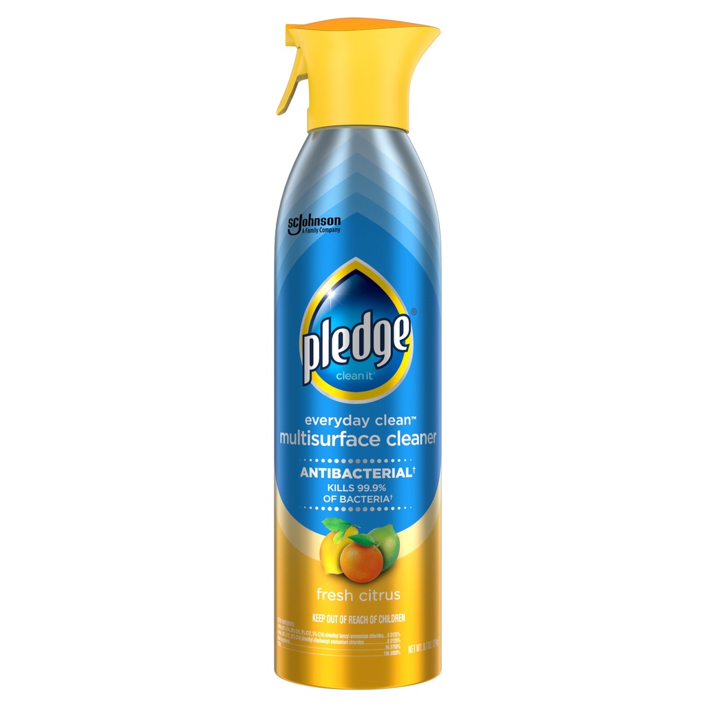 PLEDGE POLISH MULTISURFACE SPRY CLENR 9.7 OZ ANTIBACTERIAL FRESH CITRUS