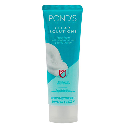 POND'S FACIAL FOAM 1.7 OZ / 50 ML CLEAR SOLUTION