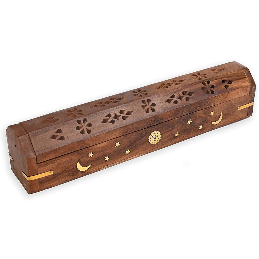 PPURE COFFIN INCENSE BURNER 1 CT SUN