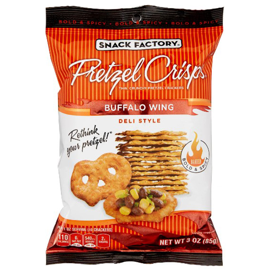 PRETZEL CRISPS 3 OZ BUFFALO WING