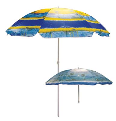 PRIDE BEACH UMBRELLA 72 IN TROPICAL DESIGNS