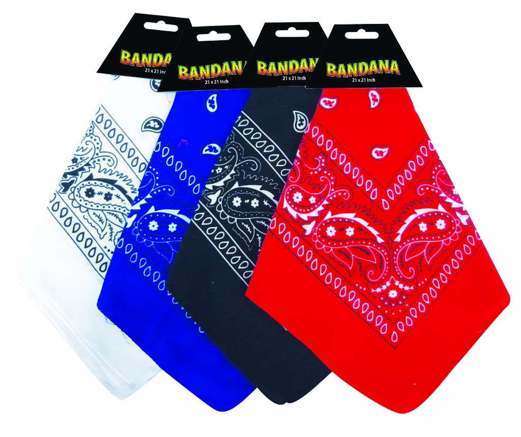 PRIDE FASHIONABLE BANDANA 21 X 21 IN ASSORTED COLORS