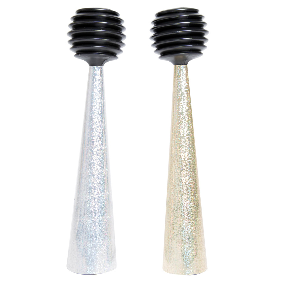 PRIDE PARTY HORN 2 PK GOLD AND SILVER ASSORTED