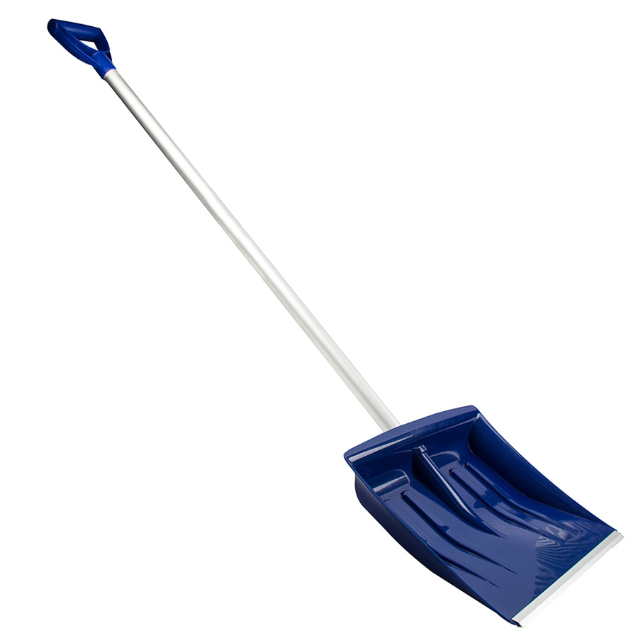 PRIDE SNOW SHOVEL 15 X 16 IN BLUE / SILVER HANDLE