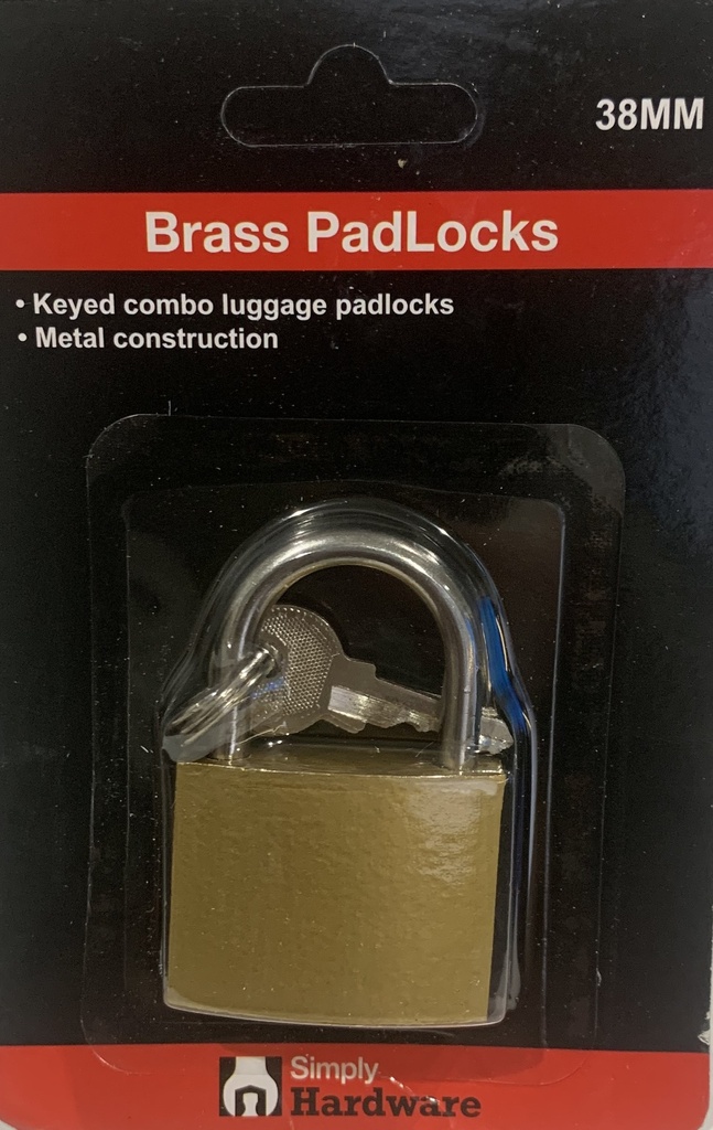 PROTOUCH PADLOCK 38 MM BRASS PADLOCK