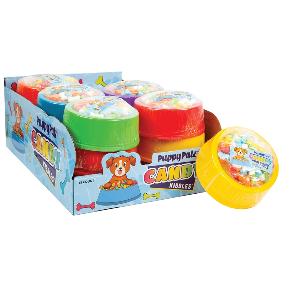 PUPPYPALZ CANDY 2.3 OZ KIBBLE BOWL