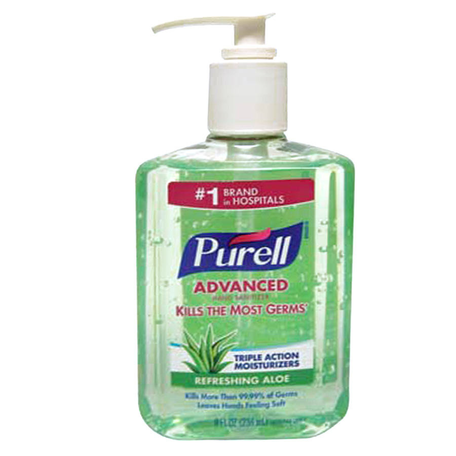 PURELL HAND SANITIZER 8 OZ ADVANCED ALOE PUMP