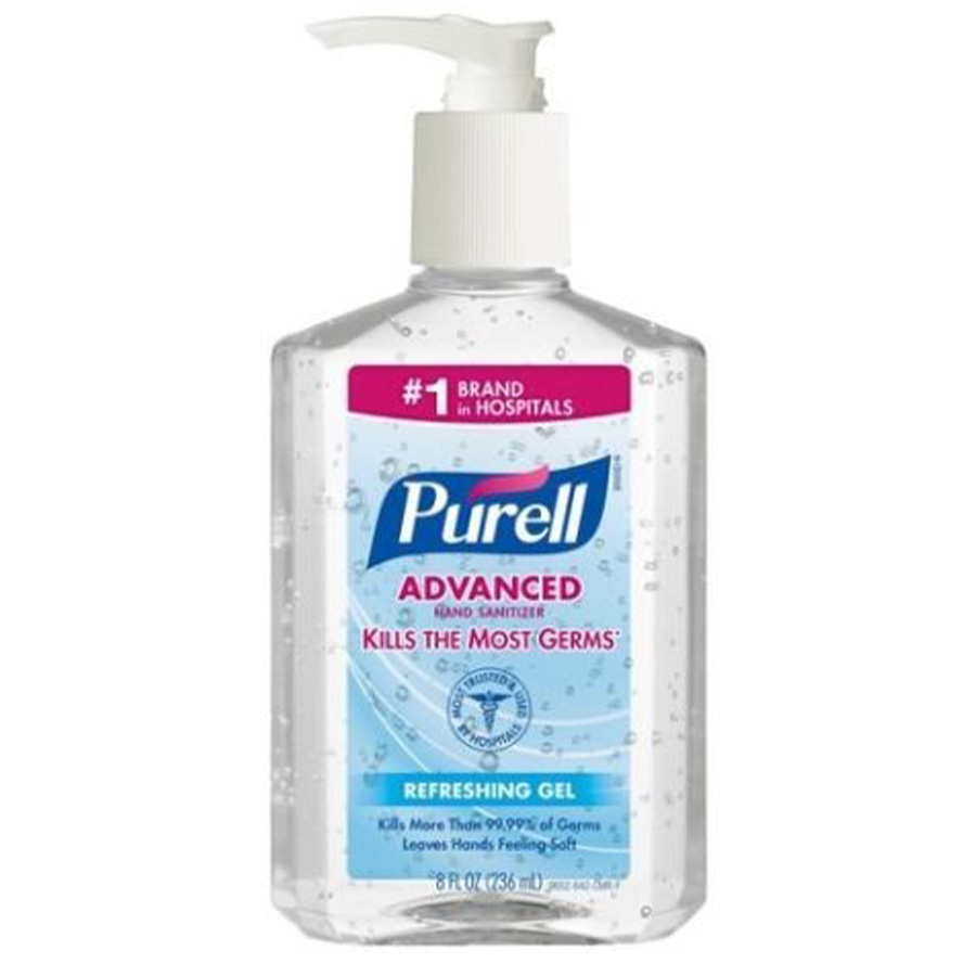 PURELL HAND SANITIZER 8 OZ PUMP ORIGINAL