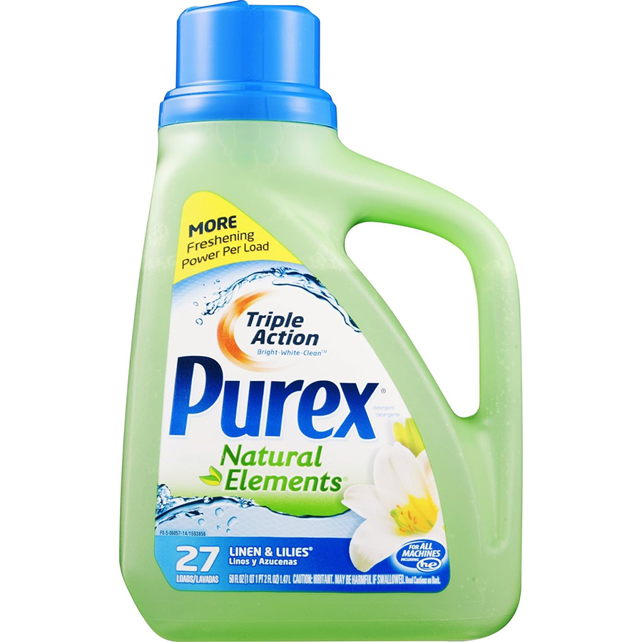 PUREX LIQUID LAUNDRY DETERGENT 50 OZ 33 LOADS LINEN AND LILIES