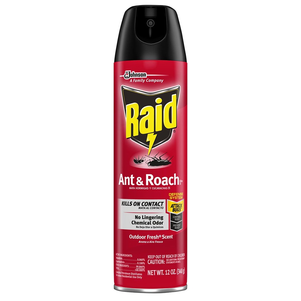 RAID ANT & ROACH KILLER 12 OZ OUTDOOR FRESH