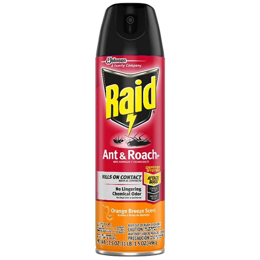RAID ANT & ROACH KILLER 17.5 OZ ORANGE