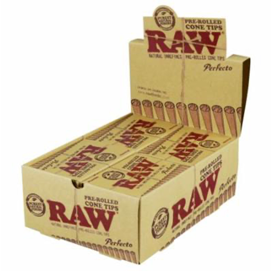 RAW ROLLING PAPER 20 CT PRE ROLLED TIPS
