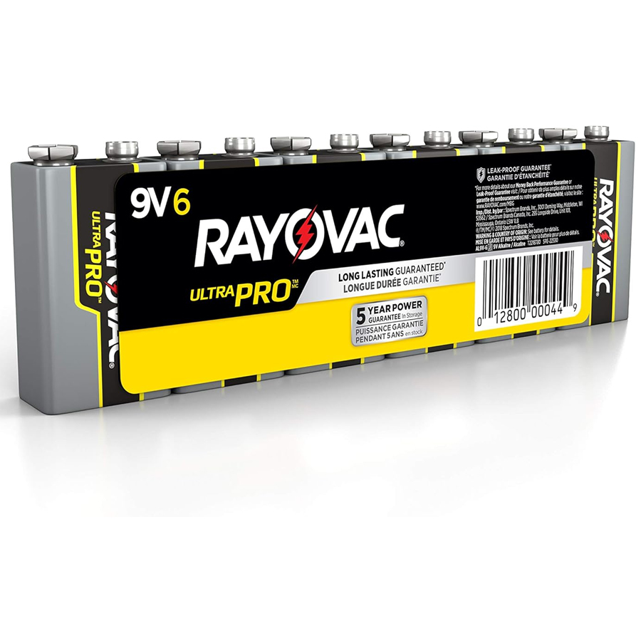 RAYOVAC BATTERIES 9V6 AL9V-6