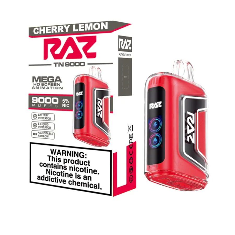 RAZ DISPOSABLE VAPE 1 CT CHERRY LEMON